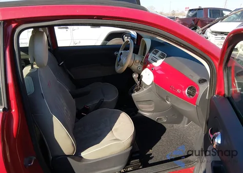 2012 Fiat 500C Lounge from USA, damaged, VIN 3C3CFFER2CT109349